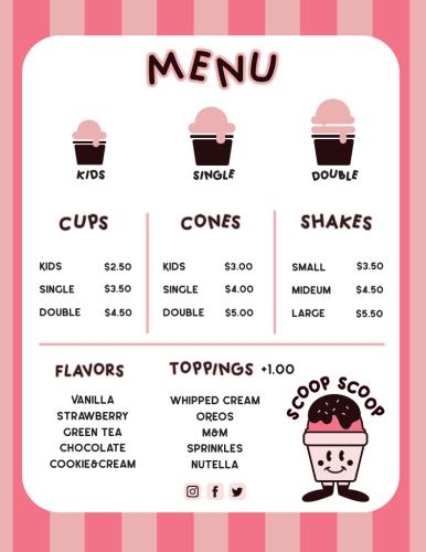 AR 441 Art Direction I - Desert Food Truck Menu - By Lee